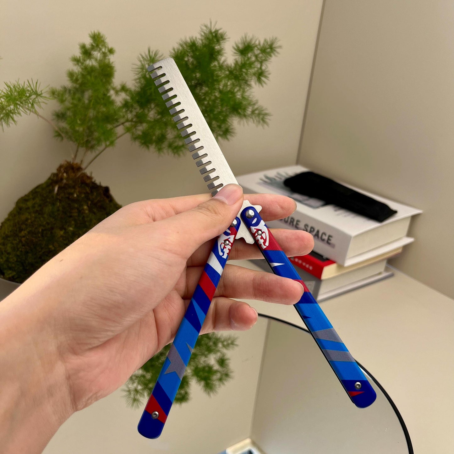 Valorant Yoru Butterfly, Valorant Yoru Comb, Custom Valorant, Trainer Knife, Cosplay Prop, Weapons Replica, Foldable Knife, Gift For Game
