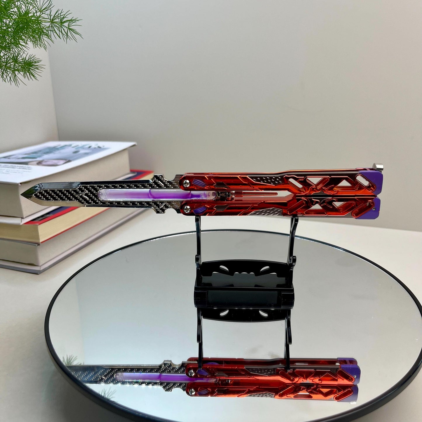 APEX Butterfly Handmade Octane Trainer Knife, Heirloom Octane, Liquid Tube Collective Blunt Trainer, Luminous Weapon, Weapons Replica Gift