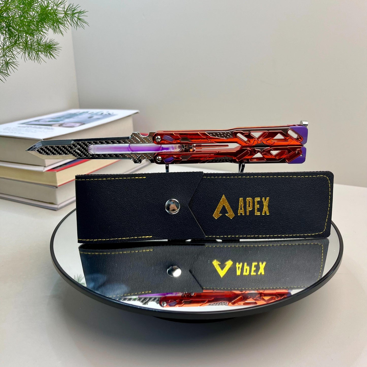 APEX Butterfly Handmade Octane Trainer Knife, Heirloom Octane, Liquid Tube Collective Blunt Trainer, Luminous Weapon, Weapons Replica Gift