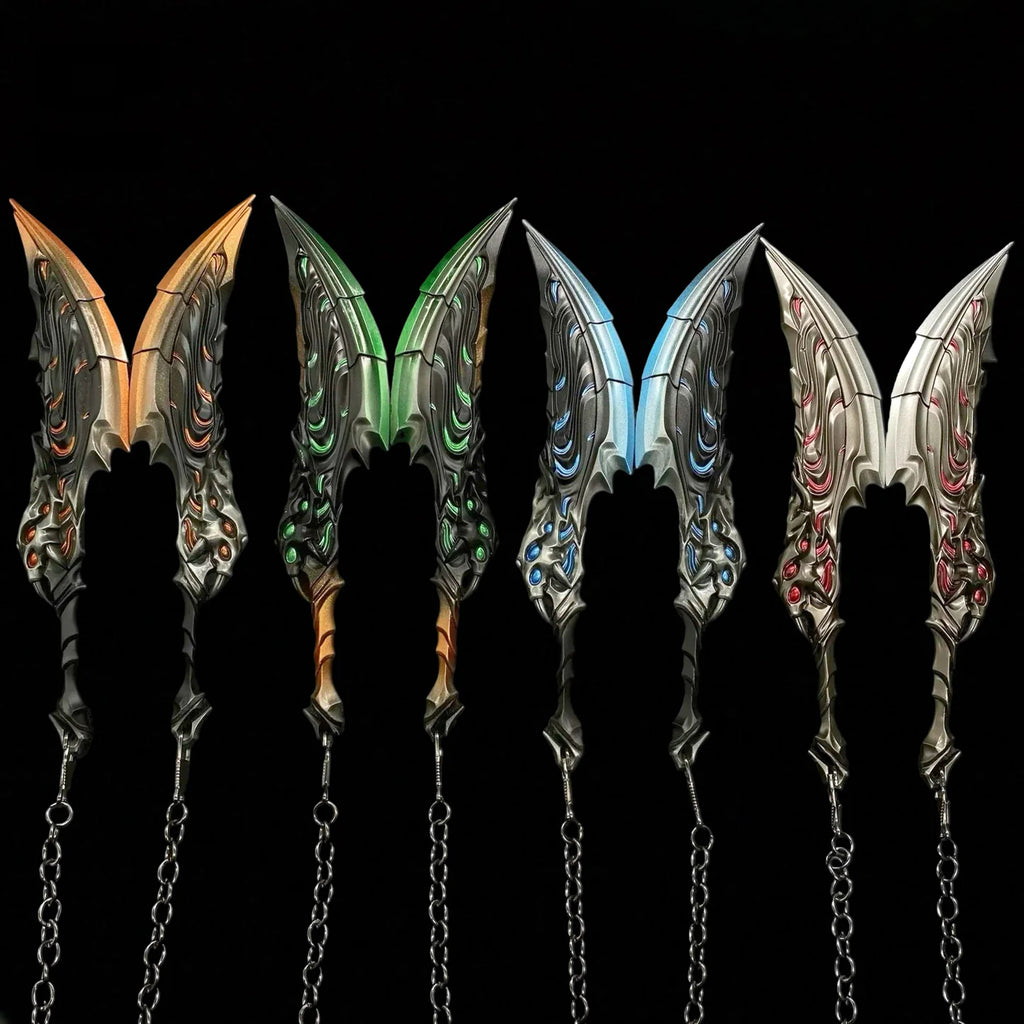 18.5CM/7.28'' Blades Of Primordia Metal Game Prop 4 Colors