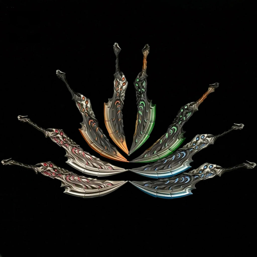 18.5CM/7.28'' Blades Of Primordia Metal Game Prop 4 Colors