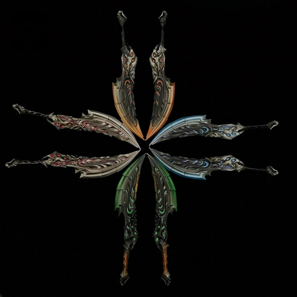 18.5CM/7.28'' Blades Of Primordia Metal Game Prop 4 Colors