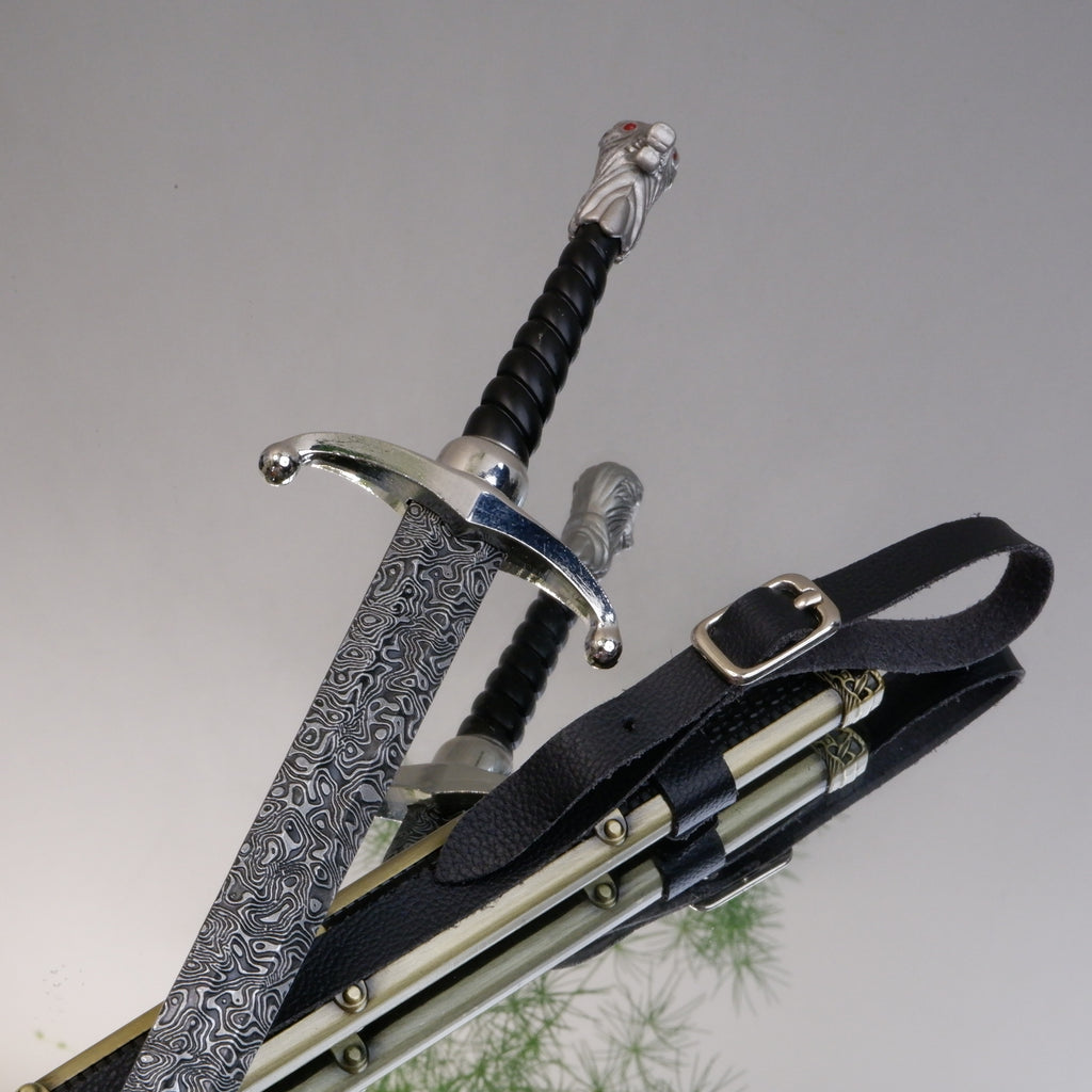 Games Movie And TV Peripheral Medieval Antique Long Claw Swords With Scabbard Weapon Model High-Quality Metal Crafts Ornaments Boys Toy Gift