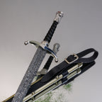 Games Movie And TV Peripheral Medieval Antique Long Claw Swords With Scabbard Weapon Model High-Quality Metal Crafts Ornaments Boys Toy Gift