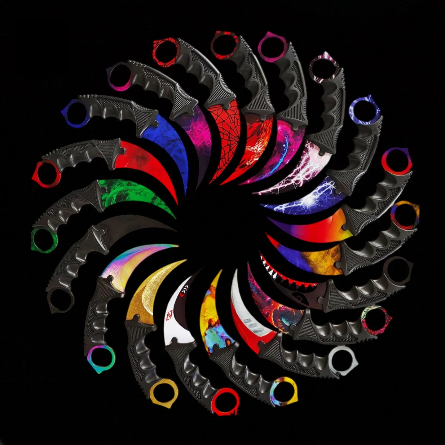 20cm/7.9'' CSGO Karambit Lore Blunt Blade Knife