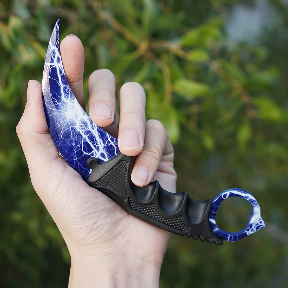 20cm/7.9'' CSGO Karambit Lore Blunt Blade Knife