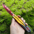 25CM/9.8 High-quality Metal Champion Knife Red Blunt Blade Trainer Cosplay Prop