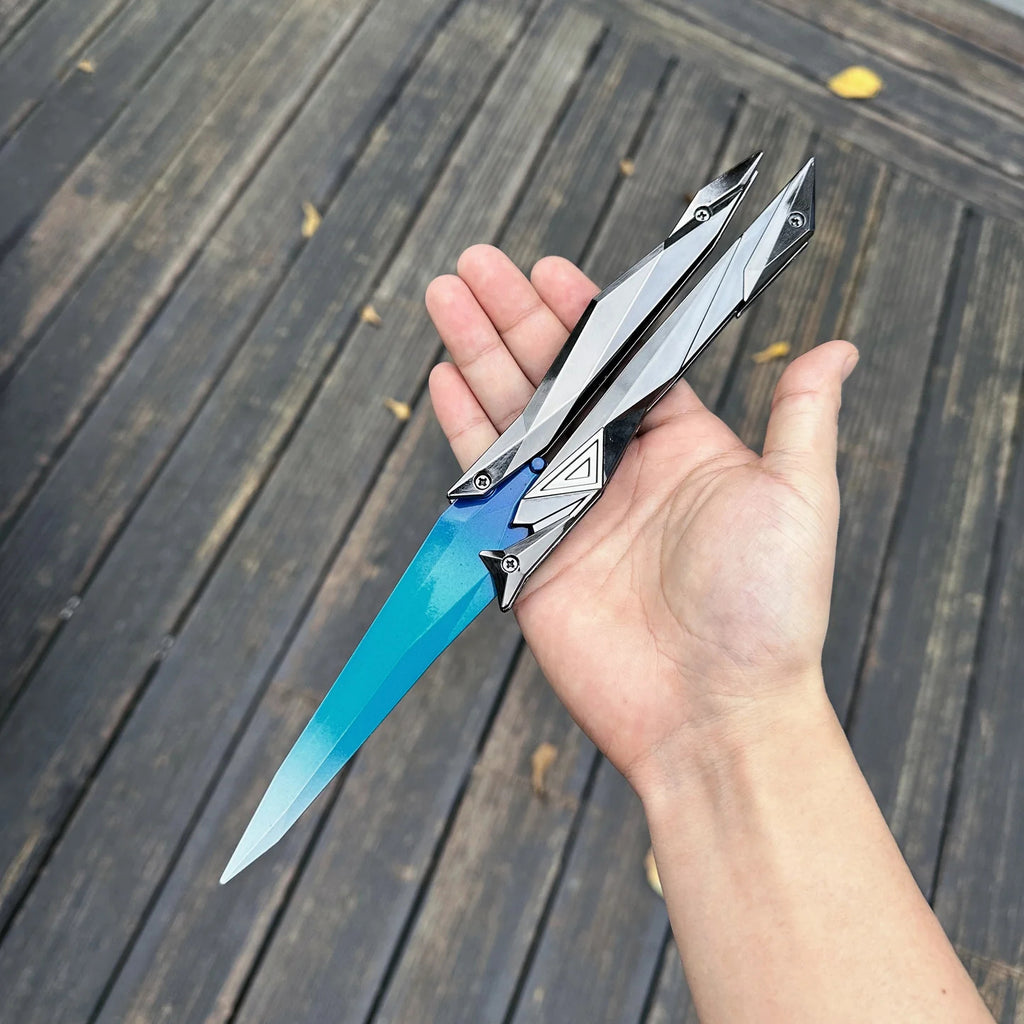 27CM/10.6" High-quality Singularity 2.0 Butterfly Knife Metal Replica