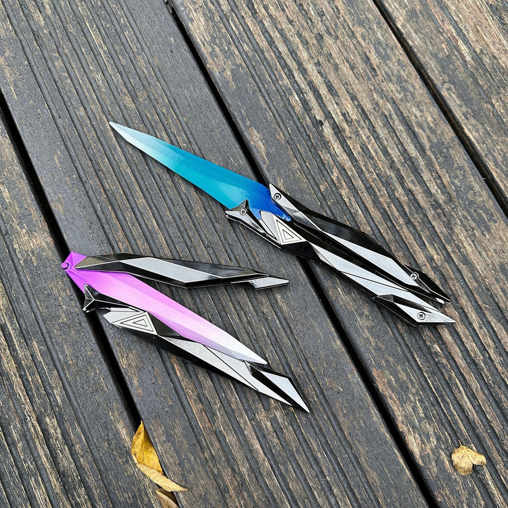 27CM/10.6" High-quality Singularity 2.0 Butterfly Knife Metal Replica