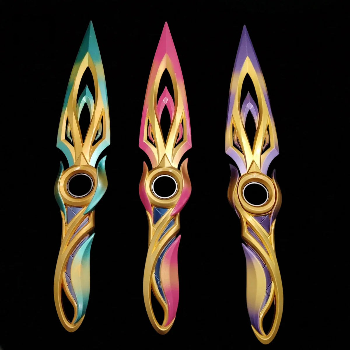 28CM/11" Metal Mystbloom Kunai Game Prop