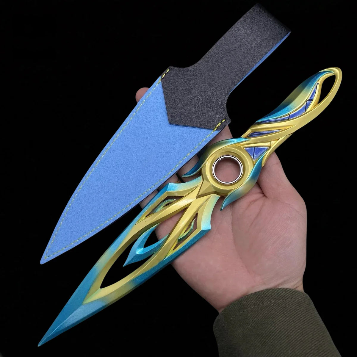 28CM/11" Metal Mystbloom Kunai Game Prop