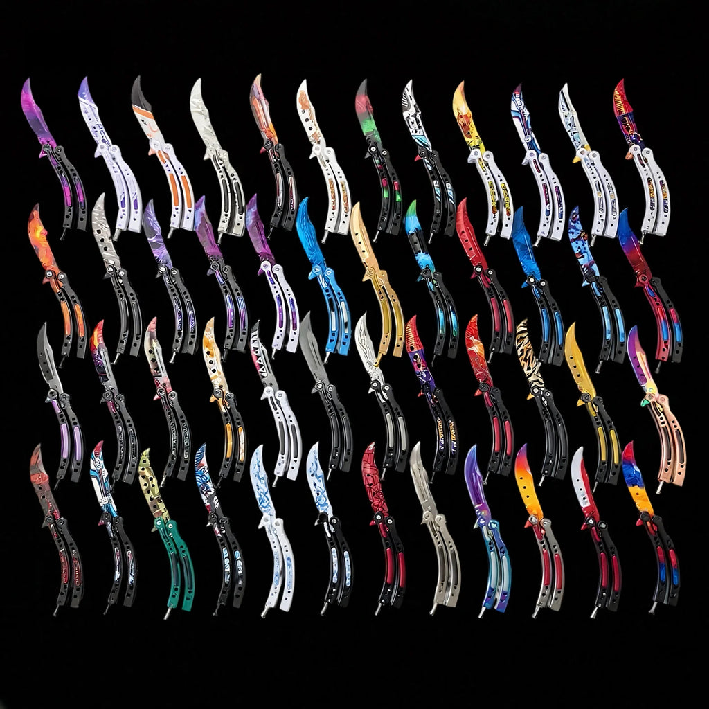 CS Balisong Blunt Blade Trainer Metal Replica Collection