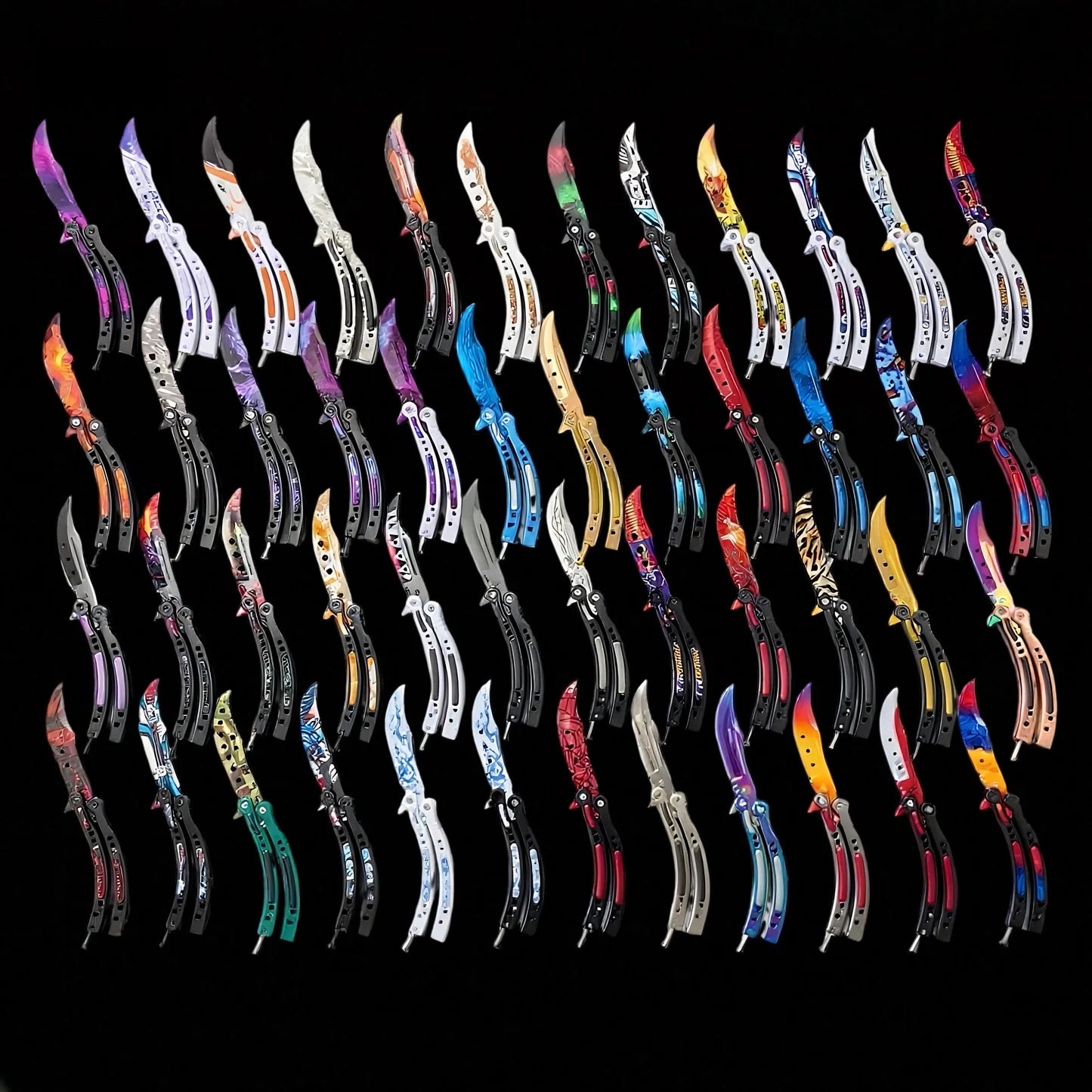 CS Balisong Blunt Blade Trainer Metal Replica Collection