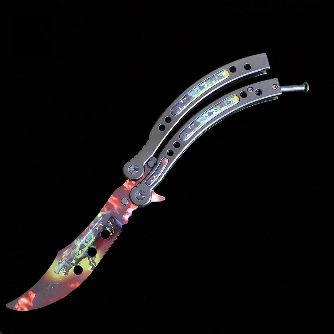 CS Balisong Blunt Blade Trainer Metal Replica Collection