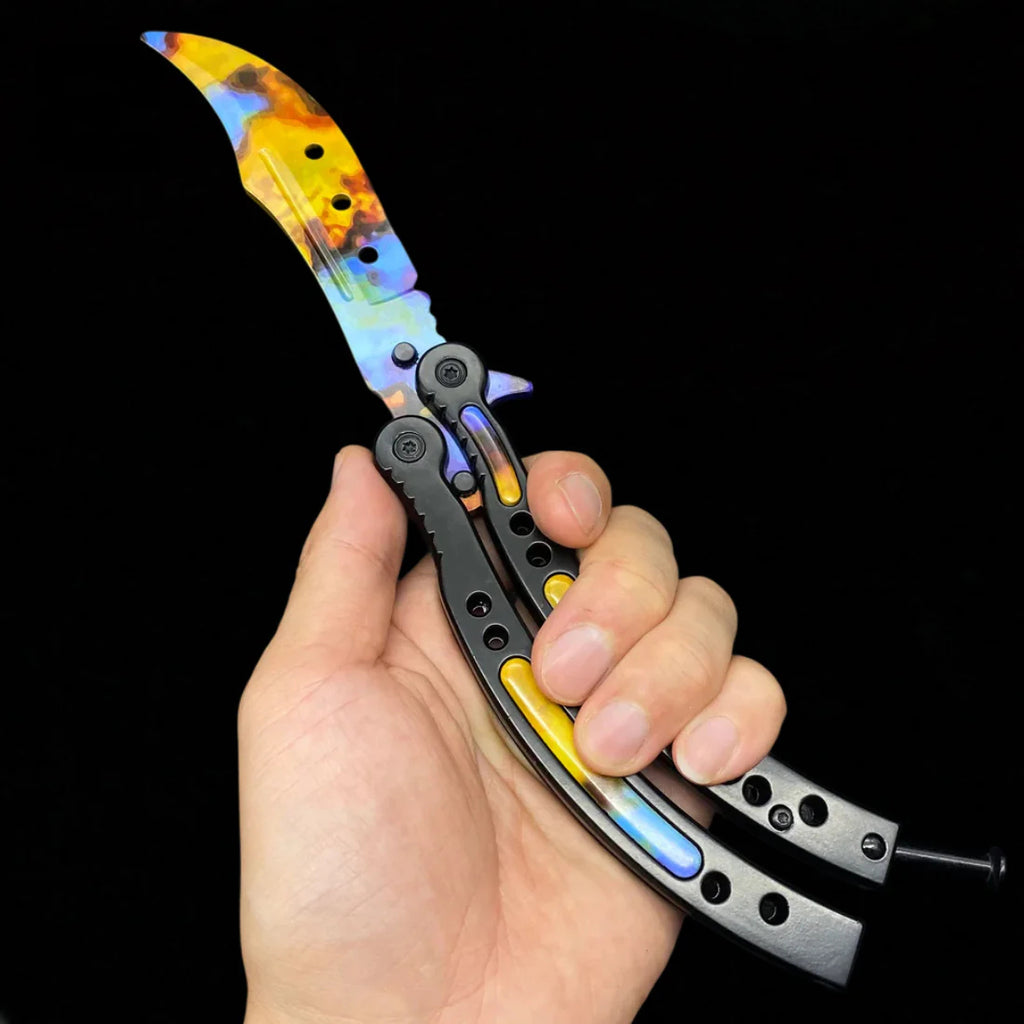 CS Balisong Blunt Blade Trainer Metal Replica Collection
