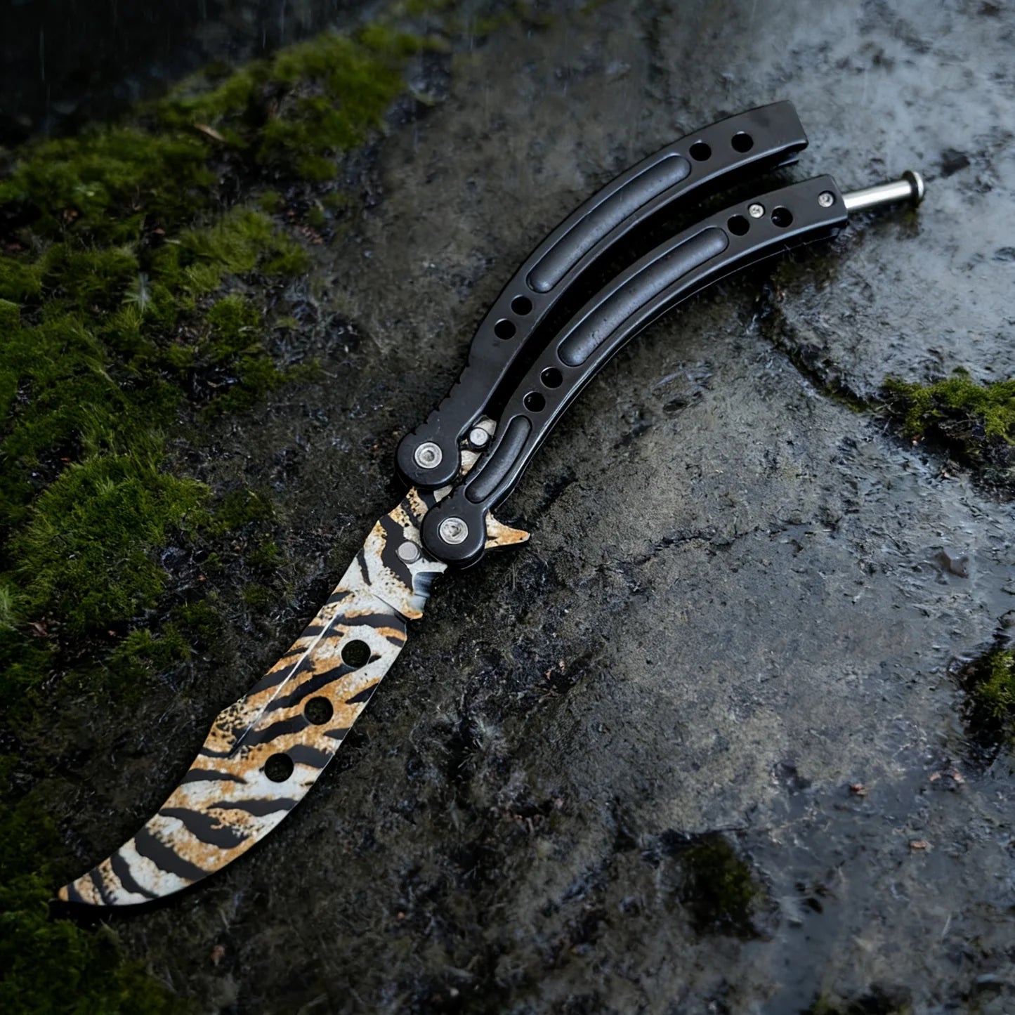 CS Balisong Blunt Blade Trainer Metal Replica Collection