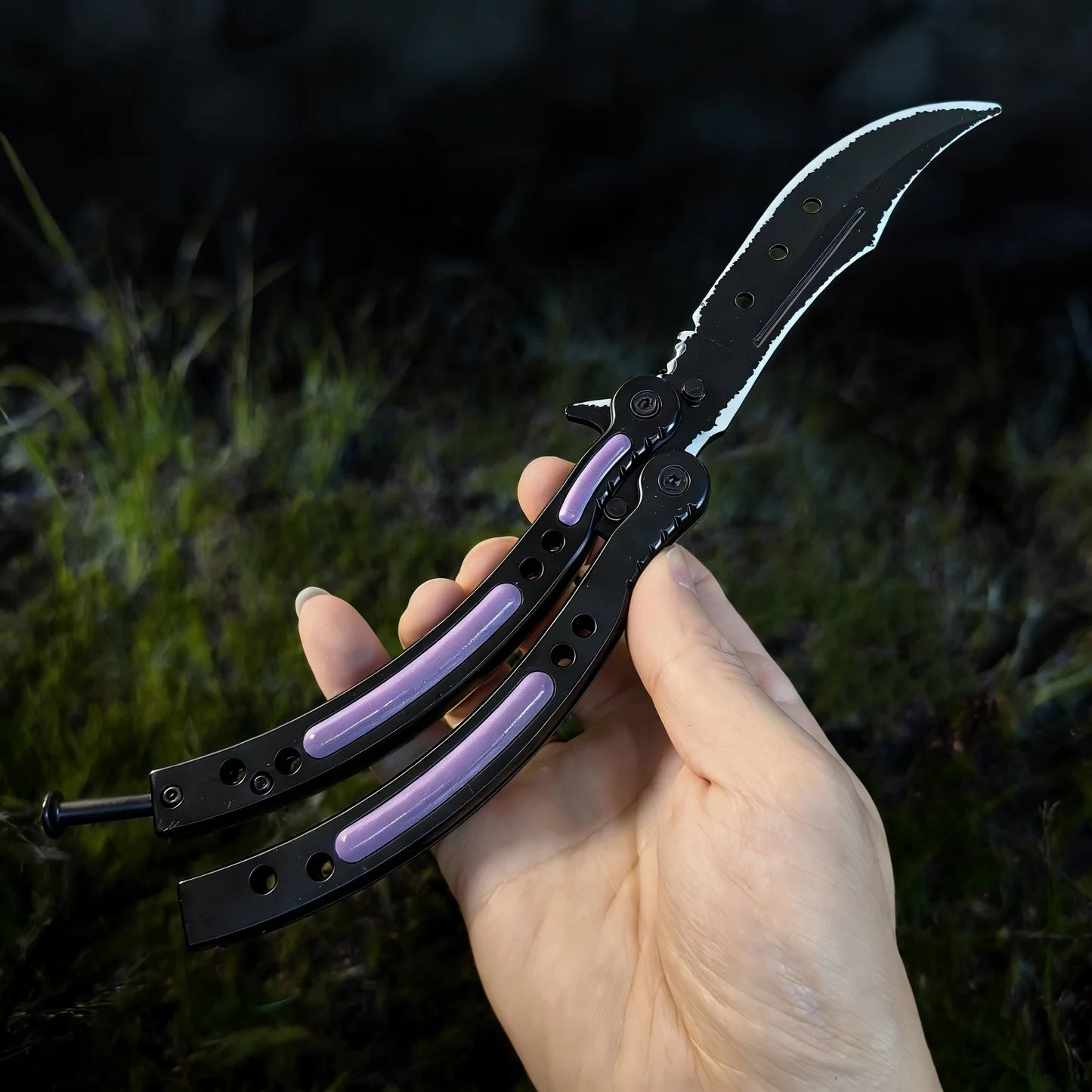 CS Balisong Blunt Blade Trainer Metal Replica Collection