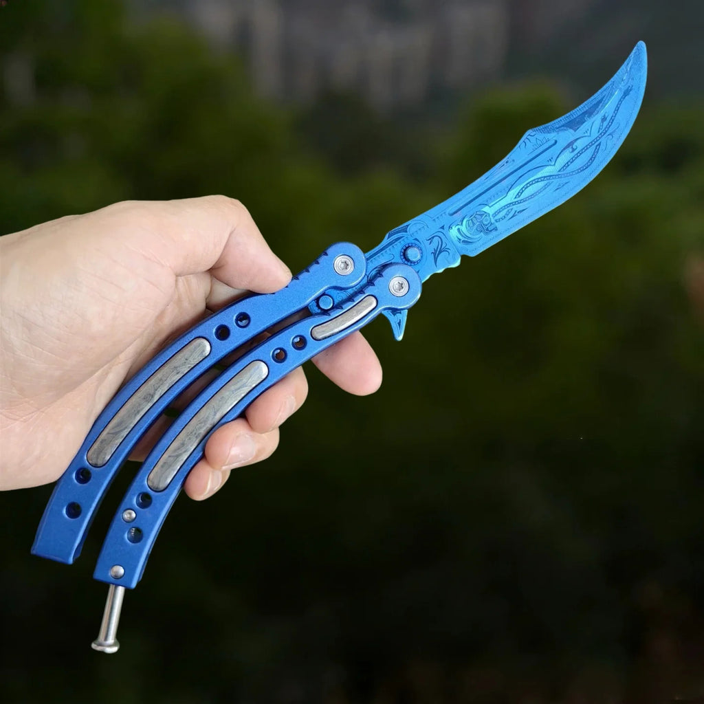 CS Balisong Blunt Blade Trainer Metal Replica Collection