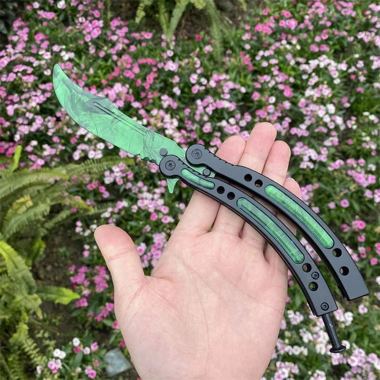 CS Balisong Blunt Blade Trainer Metal Replica Collection