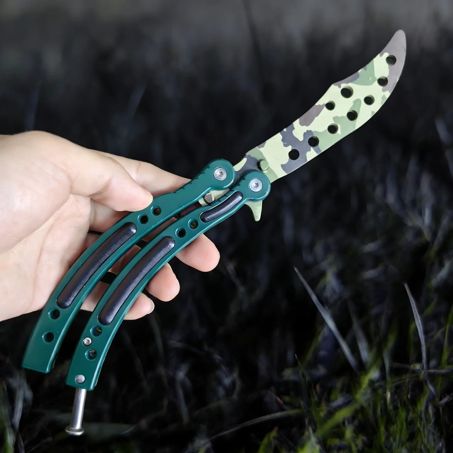 CS Balisong Blunt Blade Trainer Metal Replica Collection