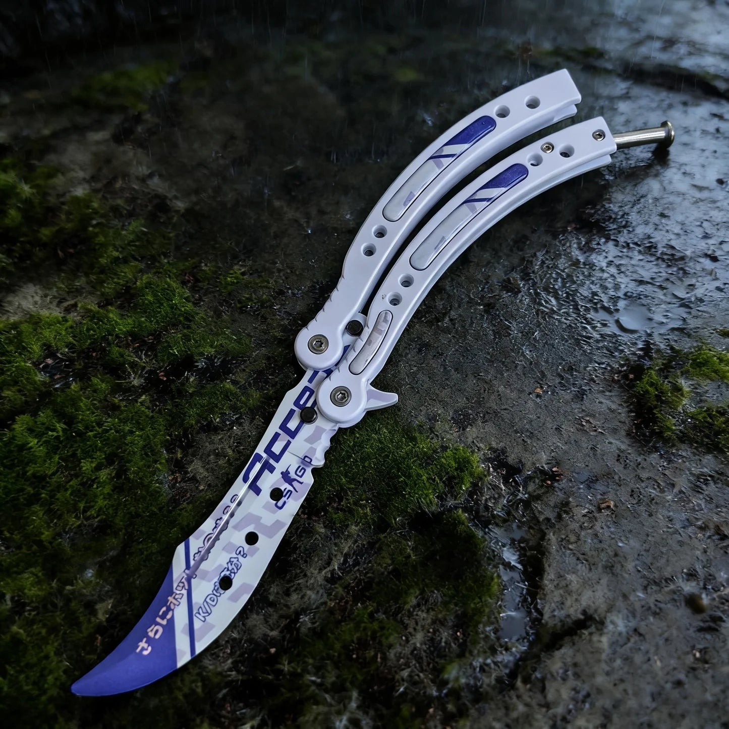 CS Balisong Blunt Blade Trainer Metal Replica Collection