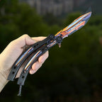 CS Balisong Blunt Blade Trainer Metal Replica Collection