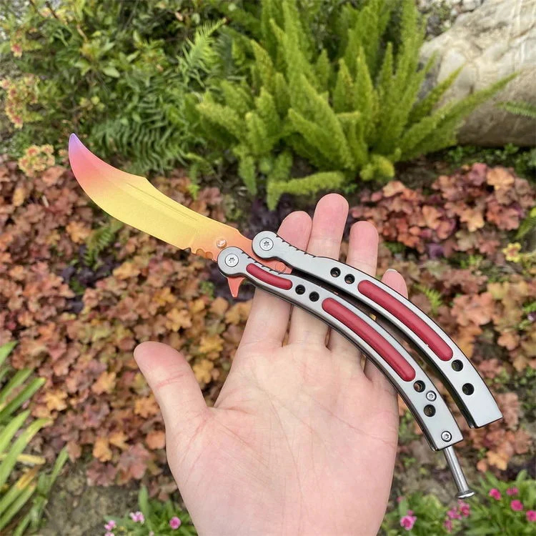 CS Balisong Blunt Blade Trainer Metal Replica Collection