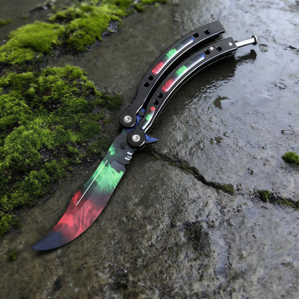 CS Balisong Blunt Blade Trainer Metal Replica Collection