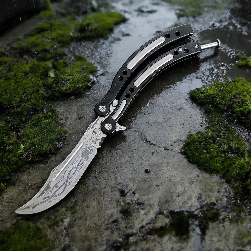 CS Balisong Blunt Blade Trainer Metal Replica Collection