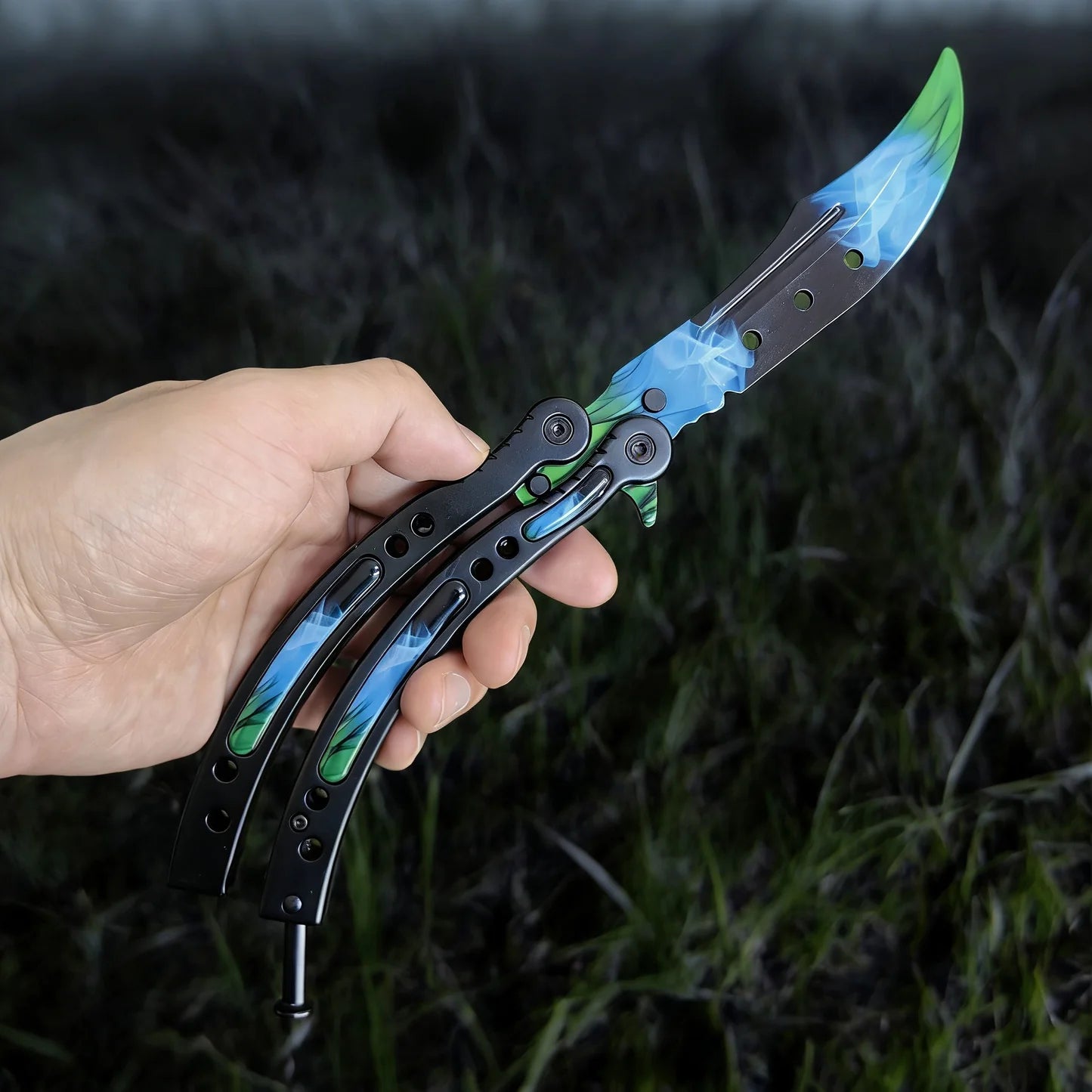 CS Balisong Blunt Blade Trainer Metal Replica Collection