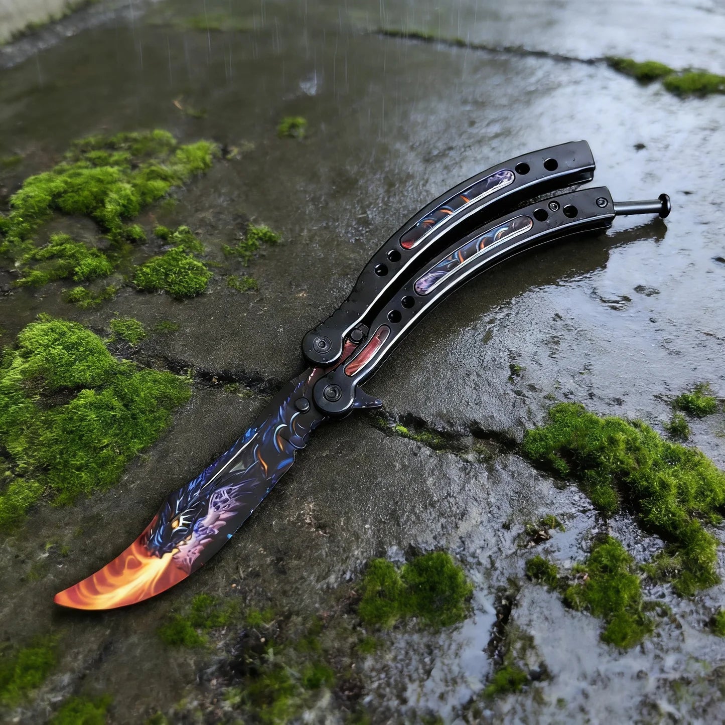 CS Balisong Blunt Blade Trainer Metal Replica Collection
