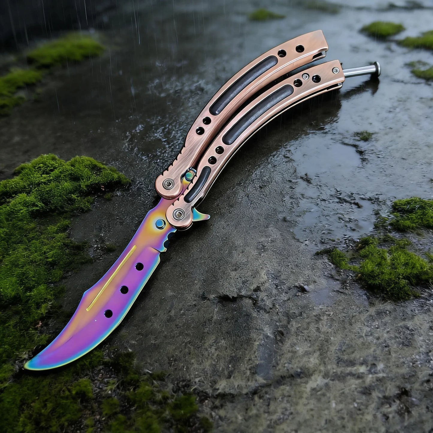 CS Balisong Blunt Blade Trainer Metal Replica Collection