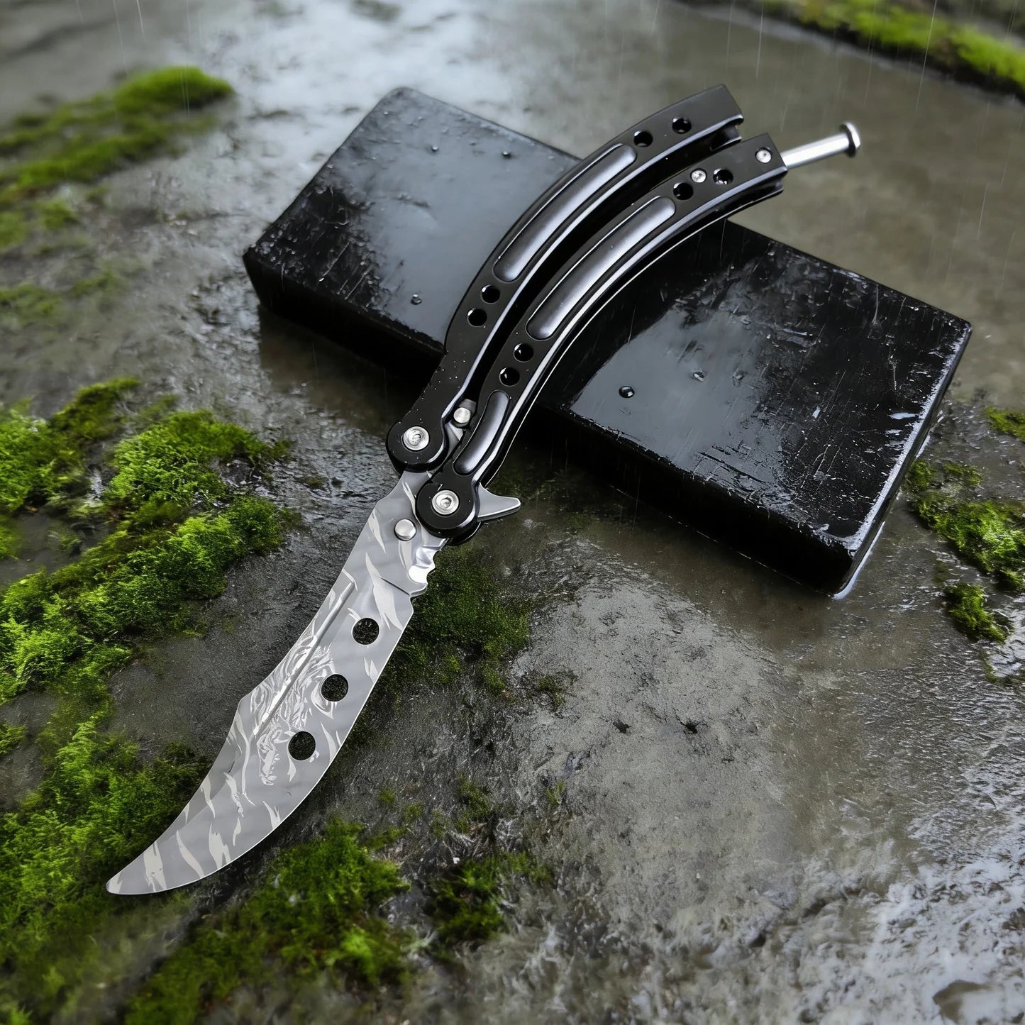 CS Balisong Blunt Blade Trainer Metal Replica Collection