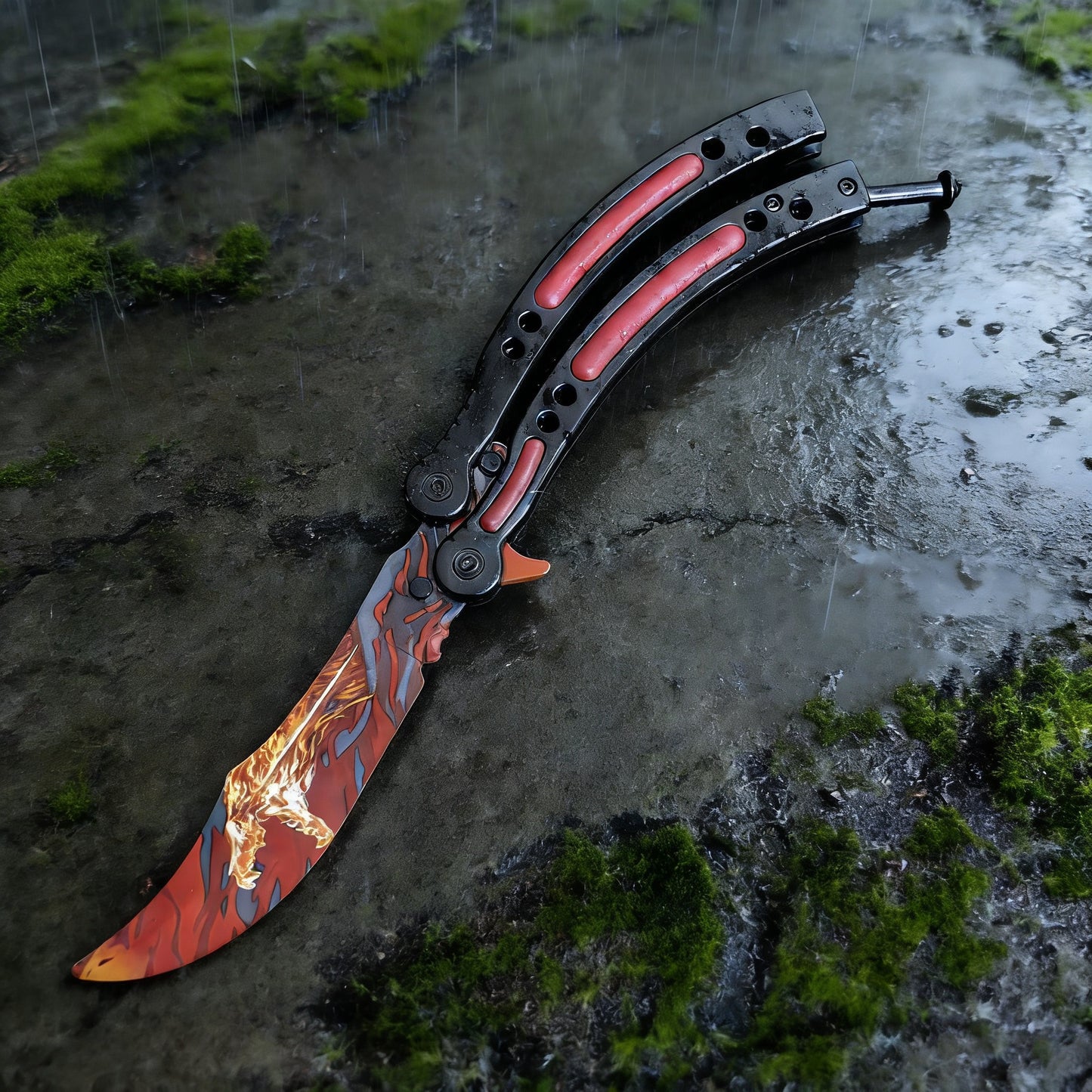CS Balisong Blunt Blade Trainer Metal Replica Collection