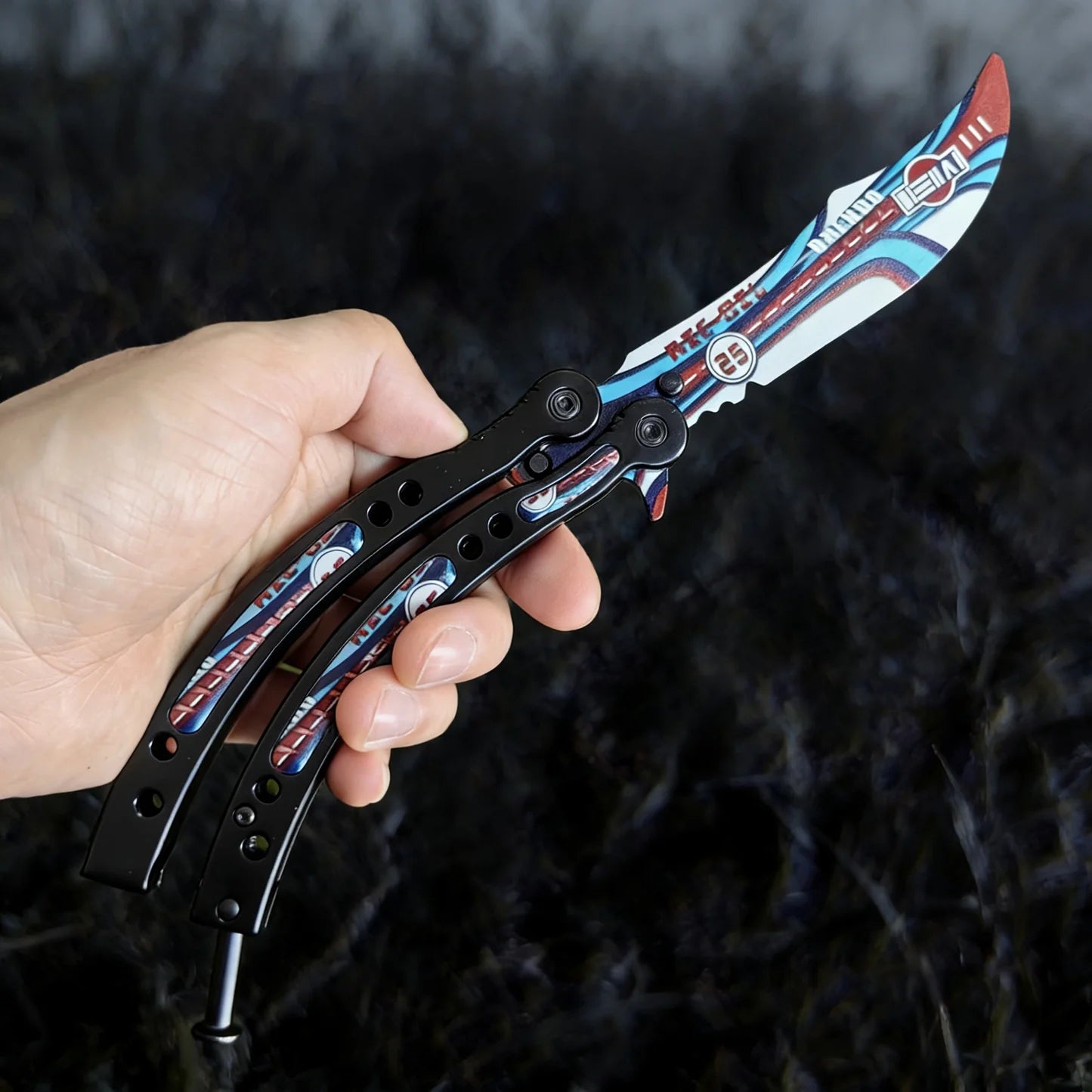 CS Balisong Blunt Blade Trainer Metal Replica Collection