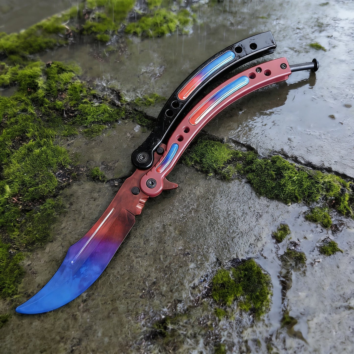 CS Balisong Blunt Blade Trainer Metal Replica Collection