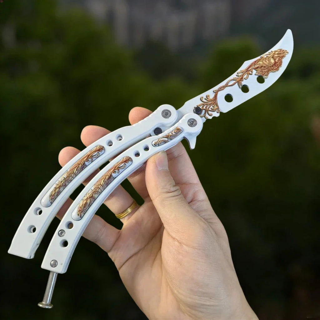 CS Balisong Blunt Blade Trainer Metal Replica Collection