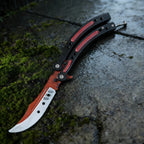 CS Balisong Blunt Blade Trainer Metal Replica Collection