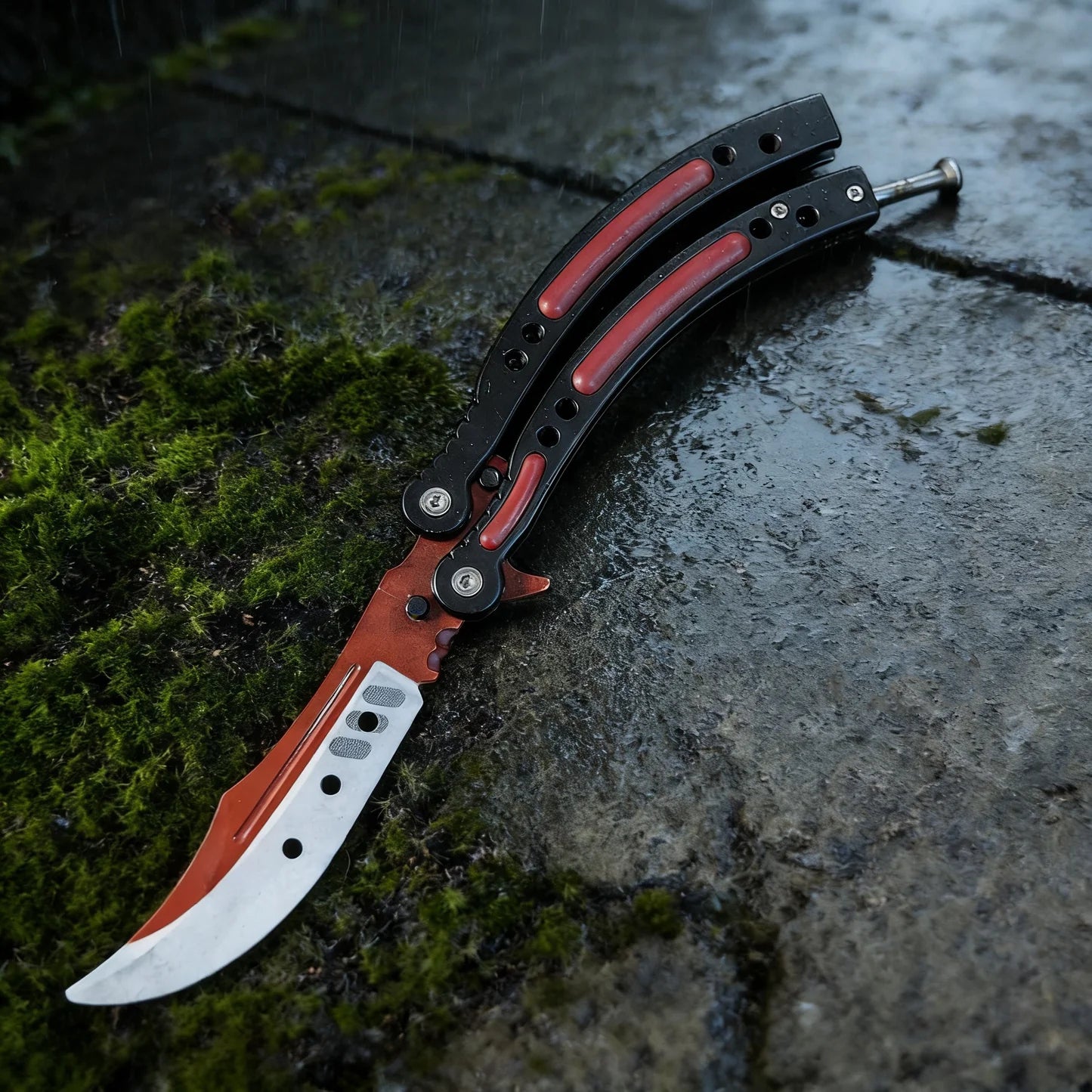 CS Balisong Blunt Blade Trainer Metal Replica Collection