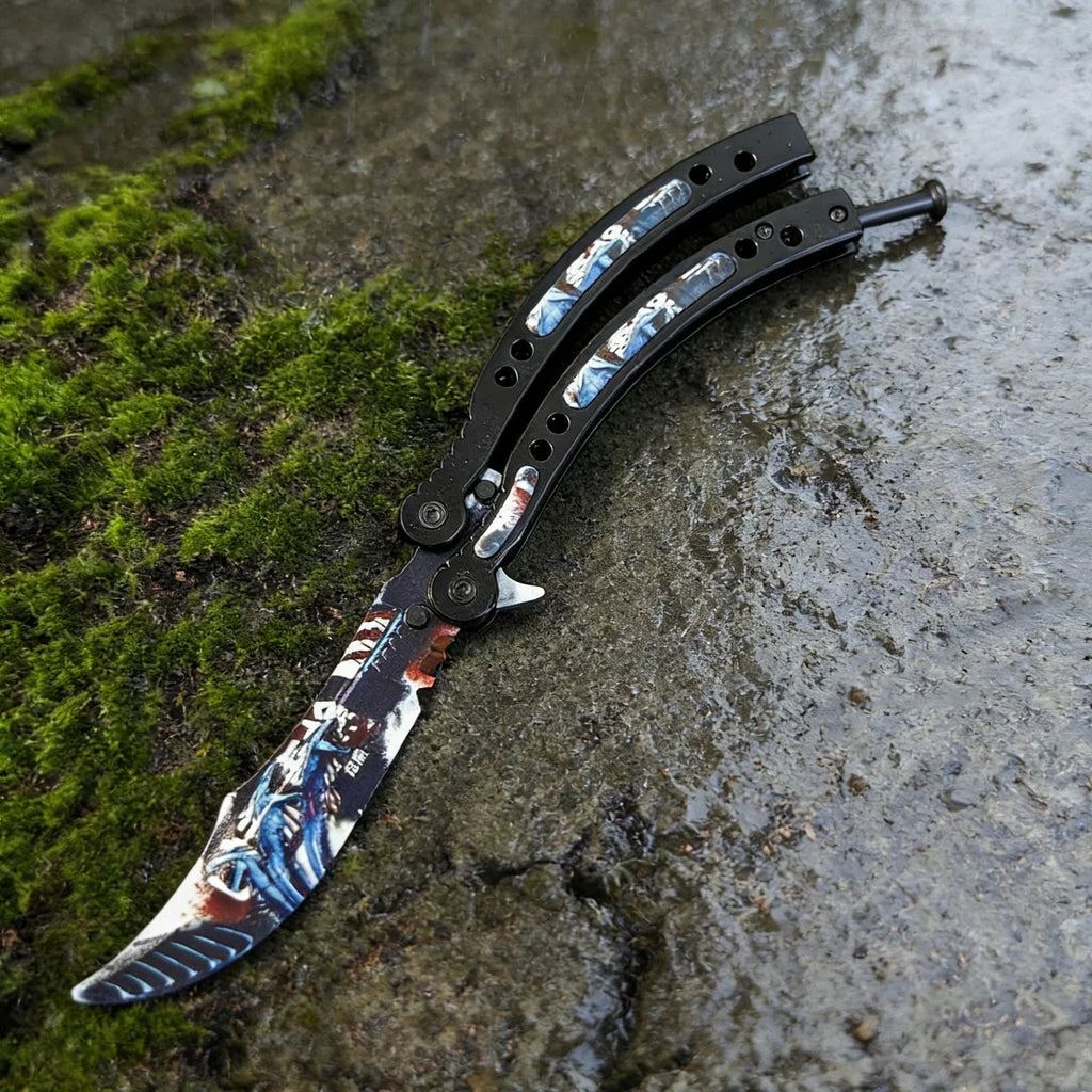 CS Balisong Blunt Blade Trainer Metal Replica Collection