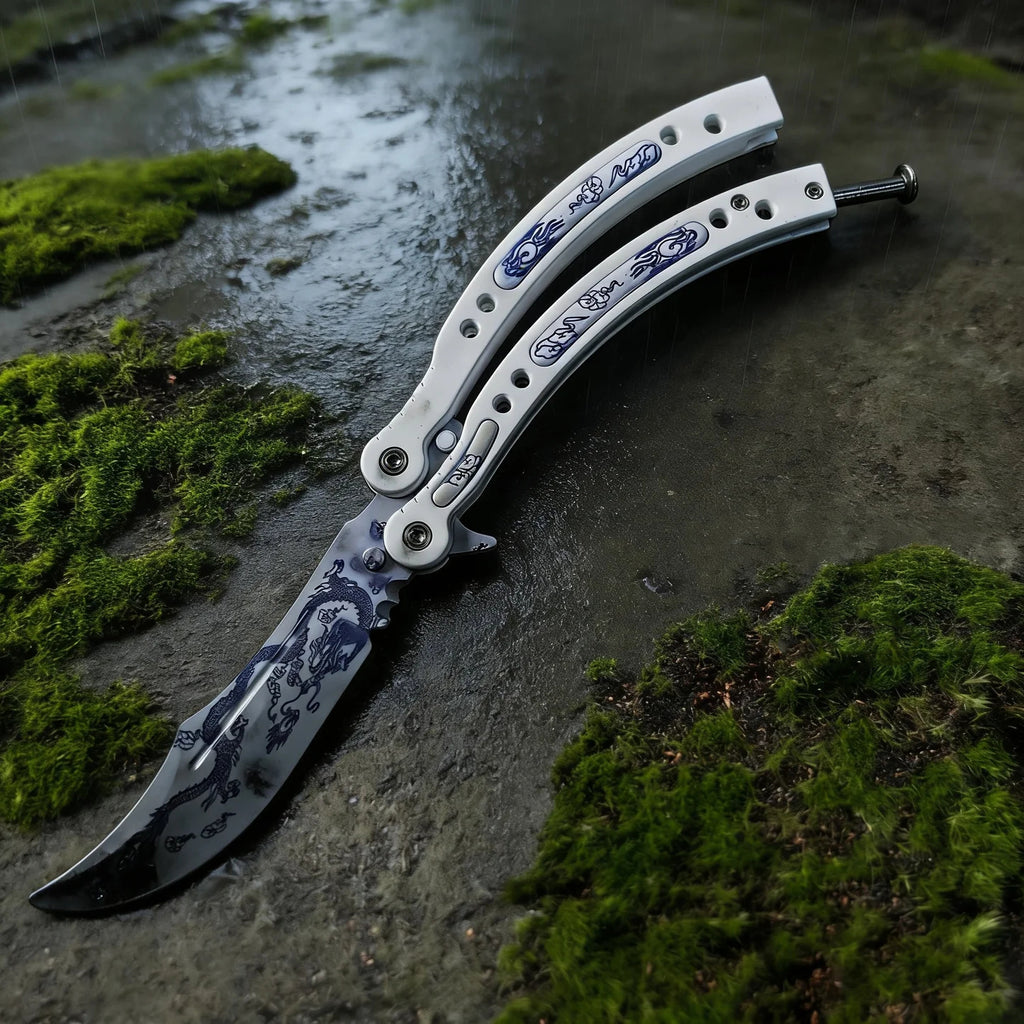 CS Balisong Blunt Blade Trainer Metal Replica Collection