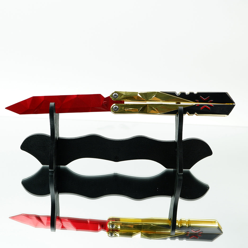 25CM/9.8 High-quality Metal Champion Knife Red Blunt Blade Trainer Cosplay Prop