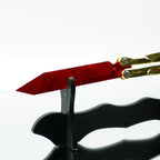 25CM/9.8 High-quality Metal Champion Knife Red Blunt Blade Trainer Cosplay Prop