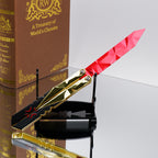 25CM/9.8 High-quality Metal Champion Knife Red Blunt Blade Trainer Cosplay Prop