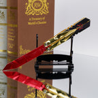 25CM/9.8 High-quality Metal Champion Knife Red Blunt Blade Trainer Cosplay Prop