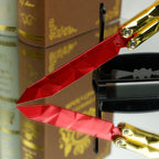 25CM/9.8 High-quality Metal Champion Knife Red Blunt Blade Trainer Cosplay Prop