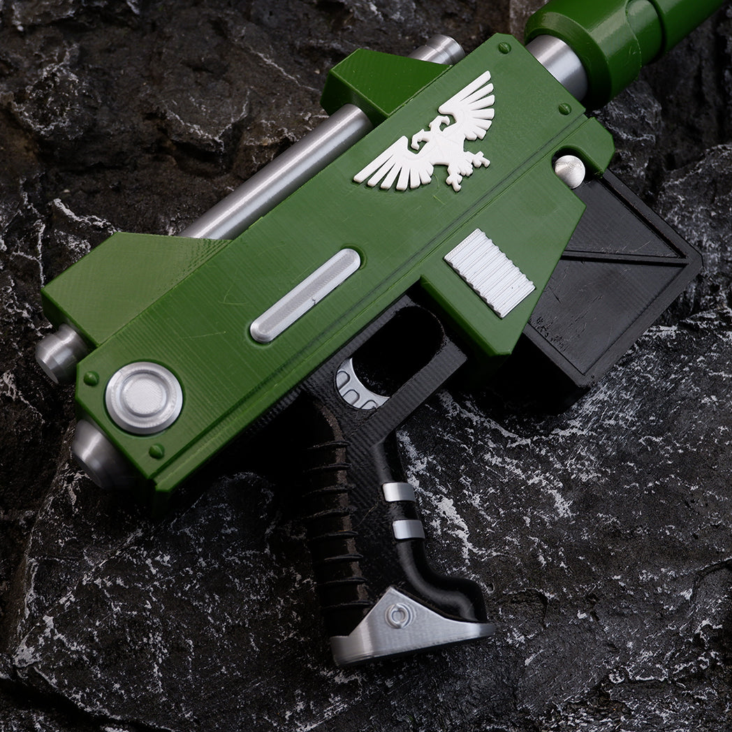 Warhammer 40K 1:1 Scale Pistol Prop Replica – Bolt Pistol, Plasma Pistol or Laspistol Eco-Resin Cosplay Collectible