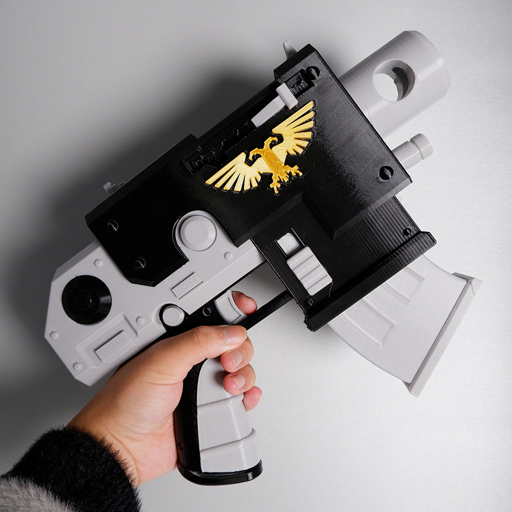 Warhammer 40K 1:1 Scale Pistol Prop Replica – Bolt Pistol, Plasma Pistol or Laspistol Eco-Resin Cosplay Collectible