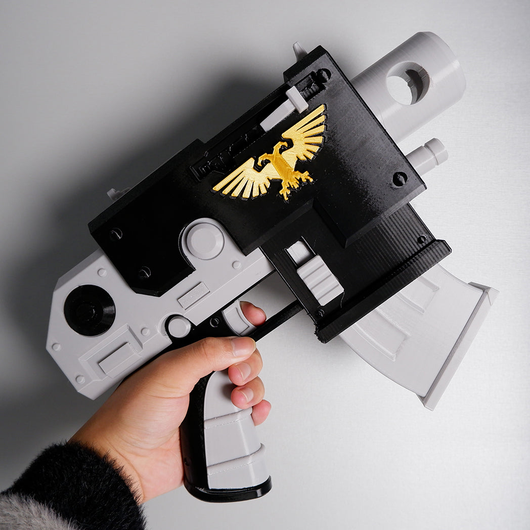 Warhammer 40K 1:1 Scale Pistol Prop Replica – Bolt Pistol, Plasma Pistol or Laspistol Eco-Resin Cosplay Collectible