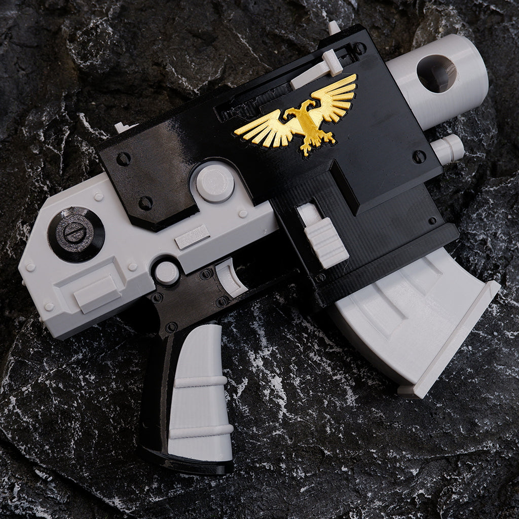 Warhammer 40K 1:1 Scale Pistol Prop Replica – Bolt Pistol, Plasma Pistol or Laspistol Eco-Resin Cosplay Collectible